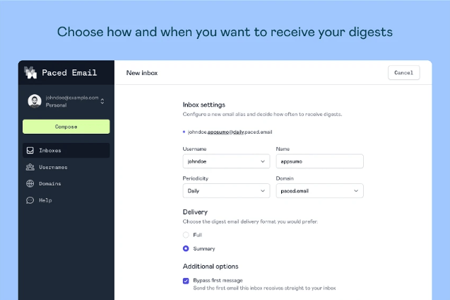 Buy Software Apps Paced Email Lifetime Deal content 3