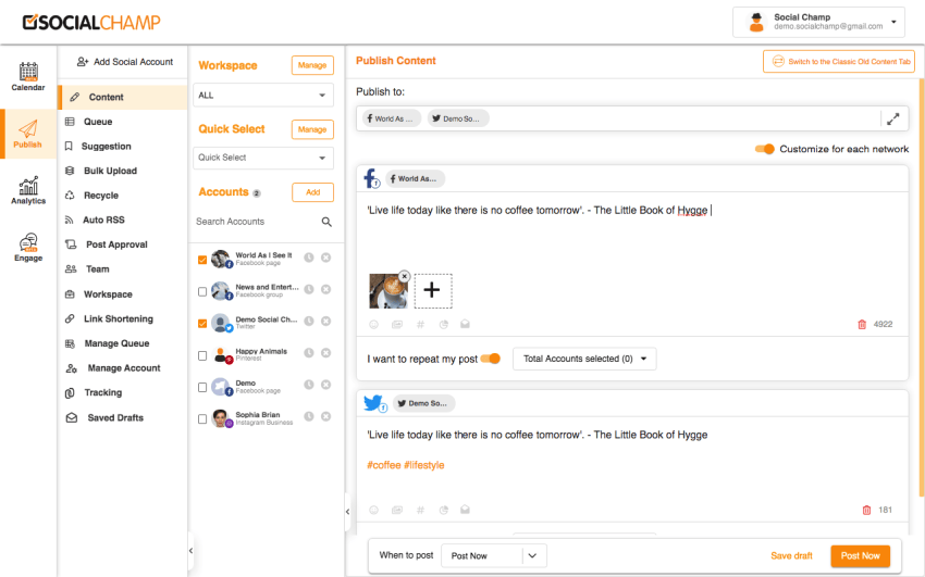 Buy Software Apps Social Champ Lifetime Deal content 3