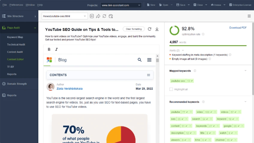 Buy Software Apps WebSite Auditor Lifetime Deal content 2
