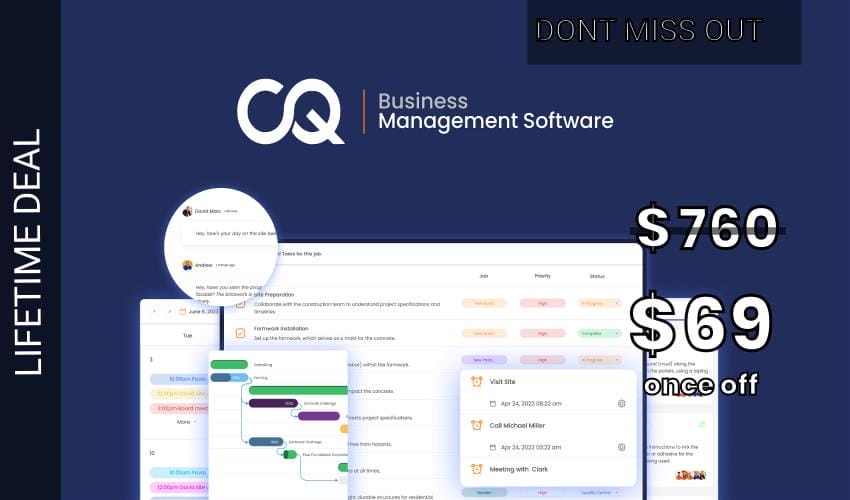 CQ Business Management Software Lifetime Deal for $69