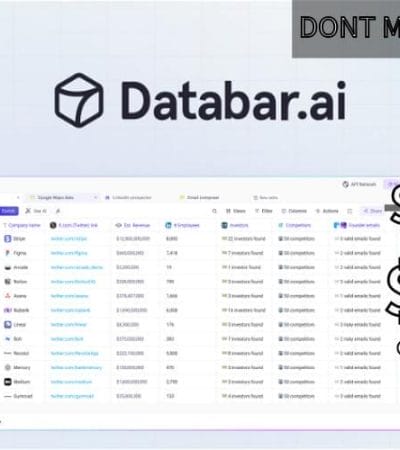 Databar Lifetime Deal for $39