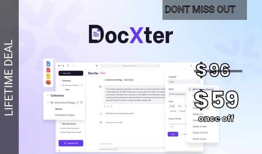 DocXter - Plus Exclusive Lifetime Deal for $59