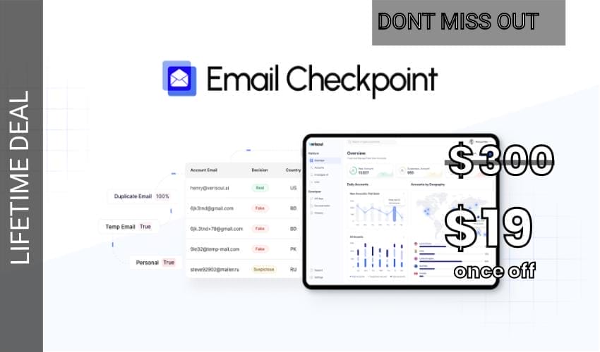Email Checkpoint Lifetime Deal for $19 Email Checkpoint Lifetime Deal for $19