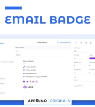 EmailBadge Lifetime Deal for $9