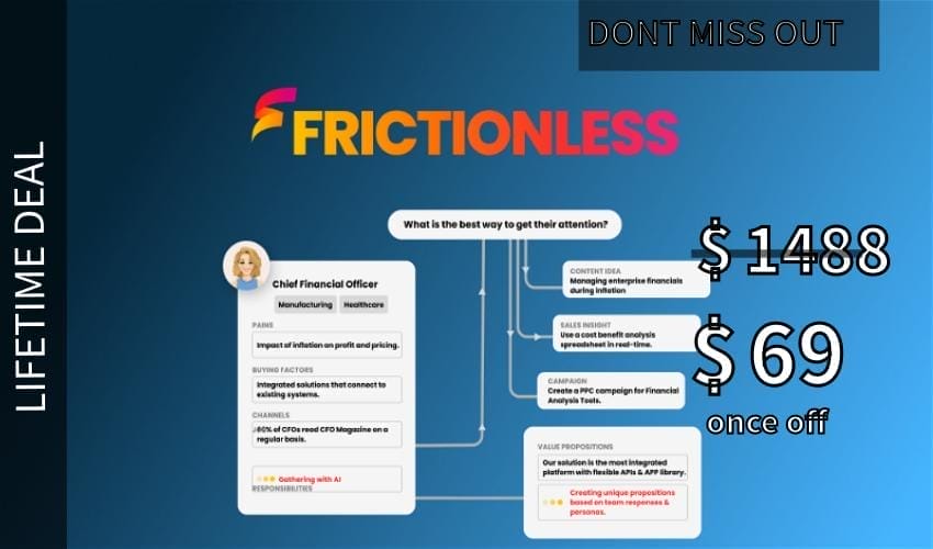 Frictionless Lifetime Deal for $69