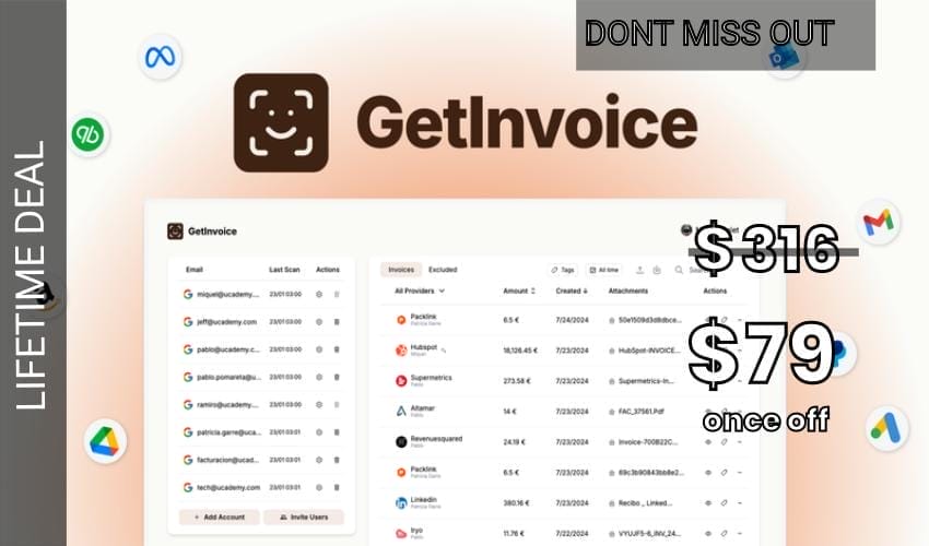 GetInvoice Lifetime Deal for $79 GetInvoice Lifetime Deal for $79