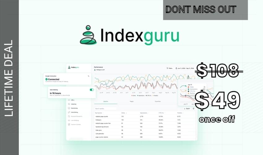 Indexguru Lifetime Deal for $49