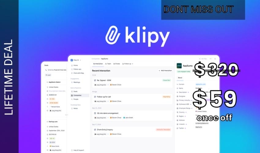 Klipy Lifetime Deal for $59