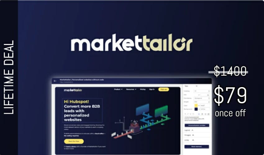 Markettailor Lifetime Deal for $79
