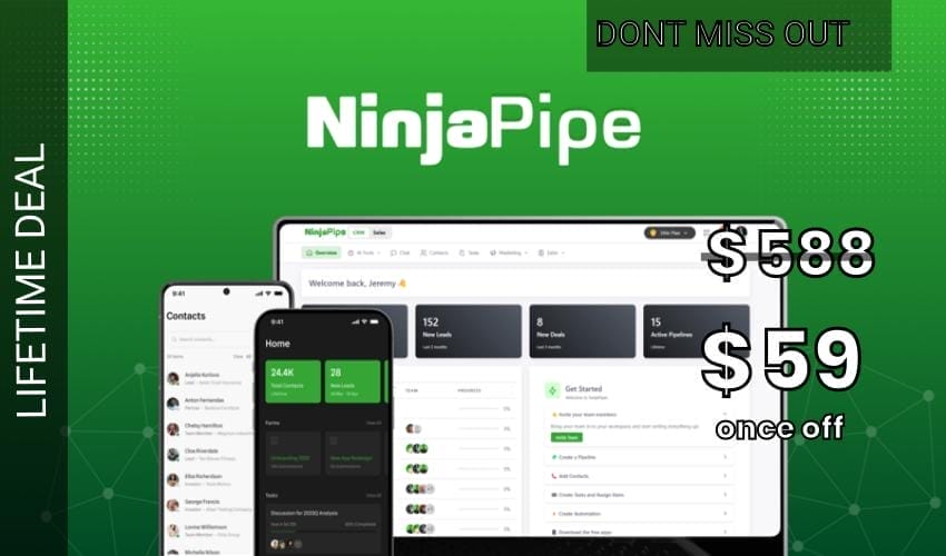 NinjaPipe Lifetime Deal for $59 NinjaPipe Lifetime Deal for $59