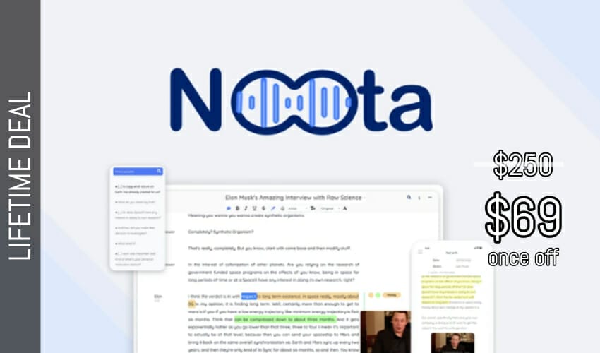 Noota Lifetime Deal for $69