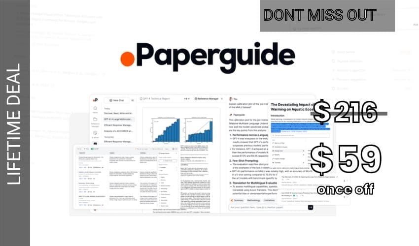 Paperguide Lifetime Deal for $59 Paperguide Lifetime Deal for $59