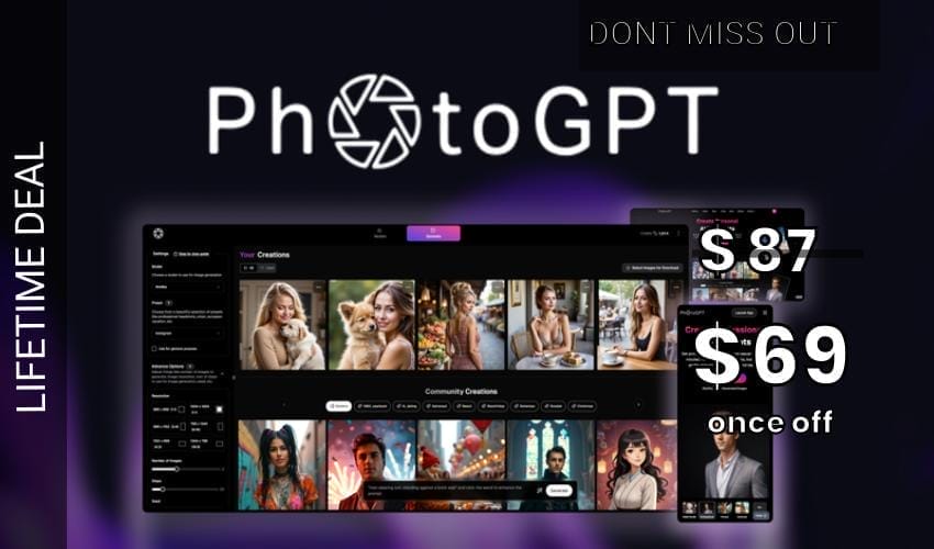 PhotoGPT AI Lifetime Deal for $69