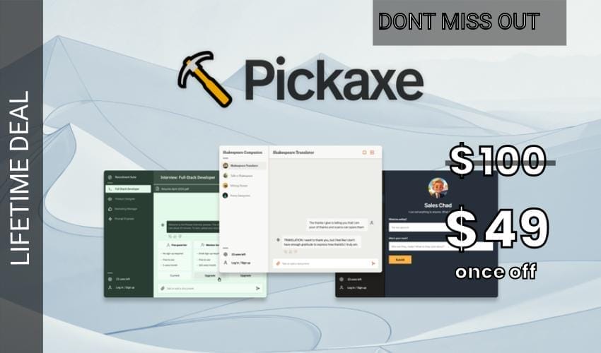 Pickaxe - Plus Exclusive Lifetime Deal for $49