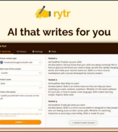 Rytr Lifetime Deal for $39