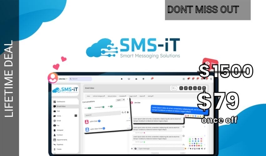 SMS-iT CRM Lifetime Deal for $79