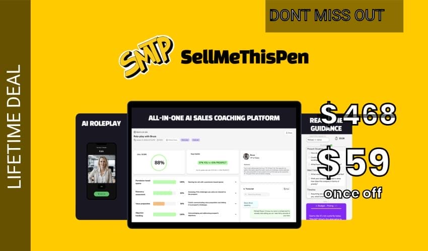 SellMeThisPen AI Lifetime Deal for $59 SellMeThisPen AI Lifetime Deal for $59