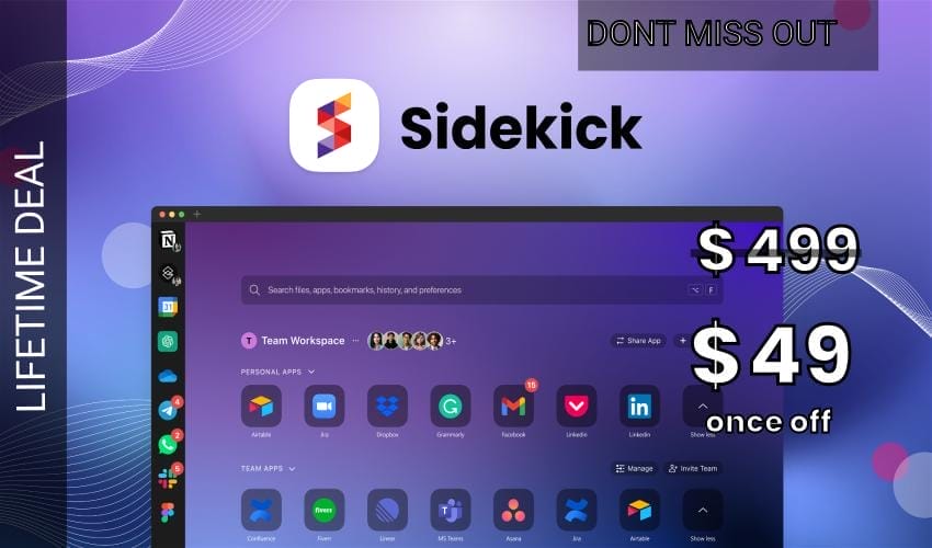 Sidekick Browser Lifetime Deal for $49