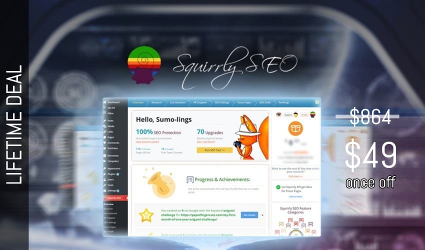 Squirrly SEO Lifetime Deal for $49