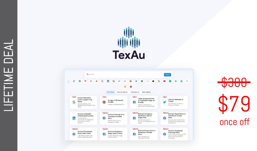 TexAu Lifetime Deal for $79