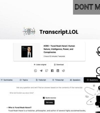 Transcript.LOL Lifetime Deal for $49
