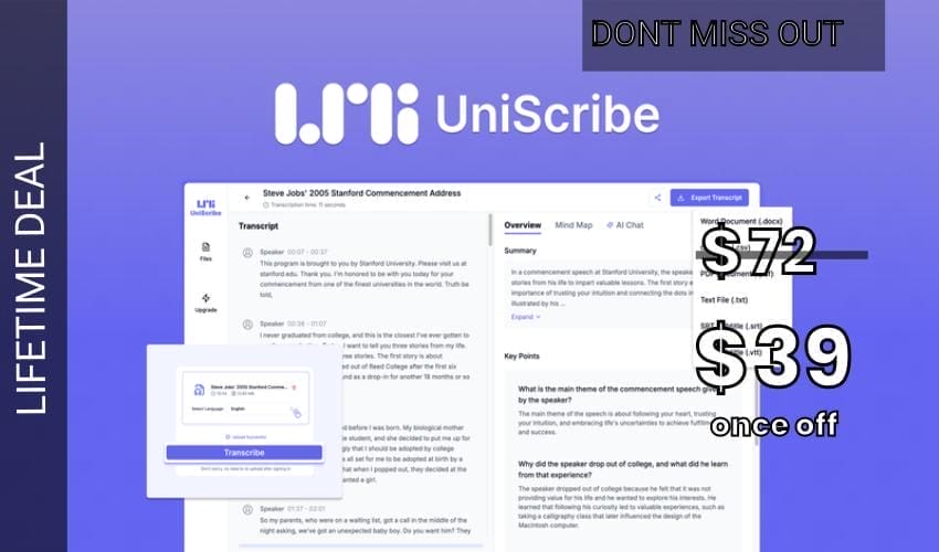 UniScribe - Plus Exclusive Lifetime Deal for $39