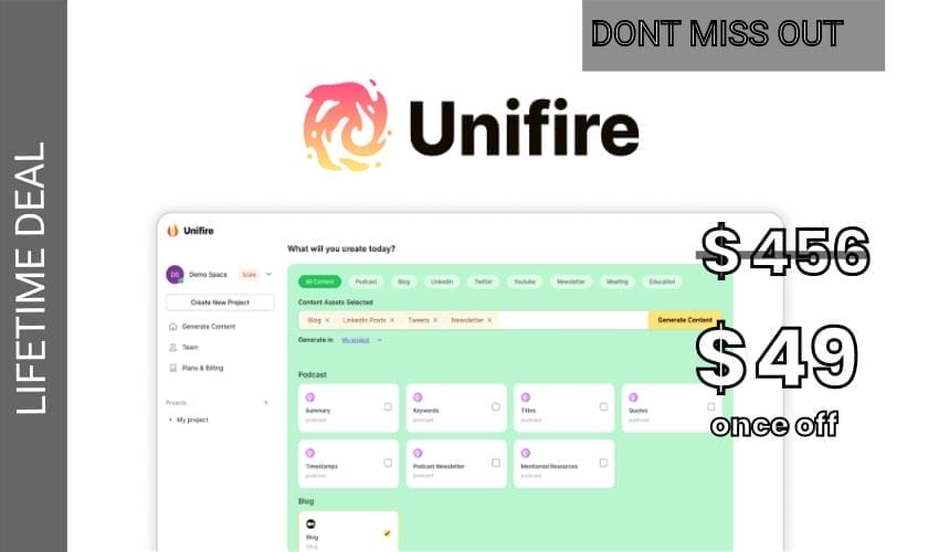 Unifire.ai Lifetime Deal for $49