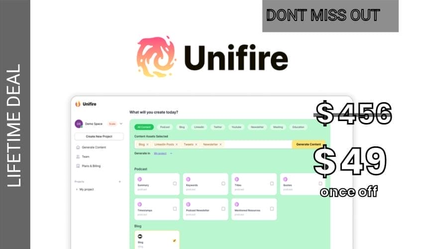 Unifire.ai - Plus Exclusive Lifetime Deal for $49
