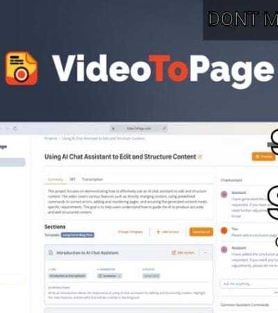 VideoToPage Lifetime Deal for $69