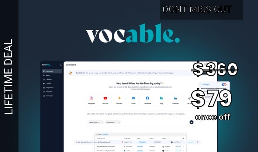 Vocable AI Lifetime Deal for $79