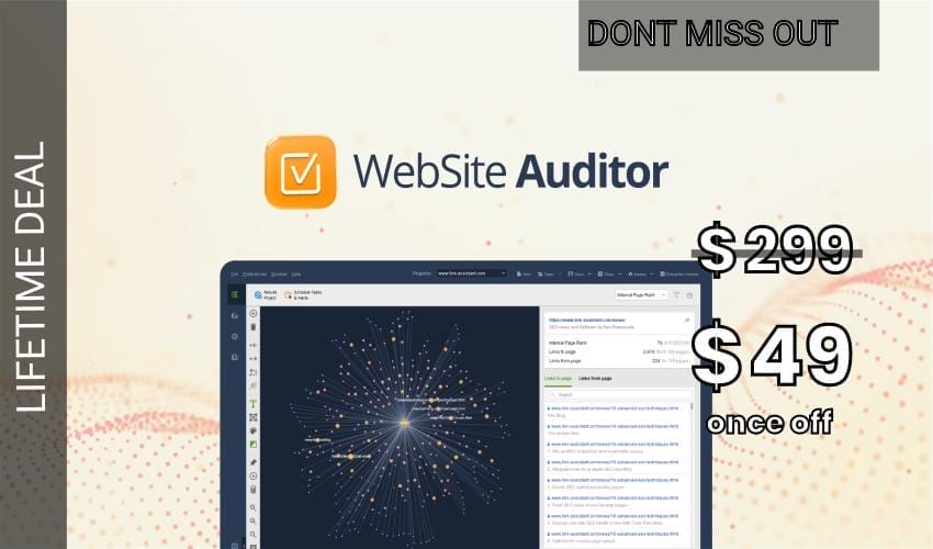WebSite Auditor Lifetime Deal for $49