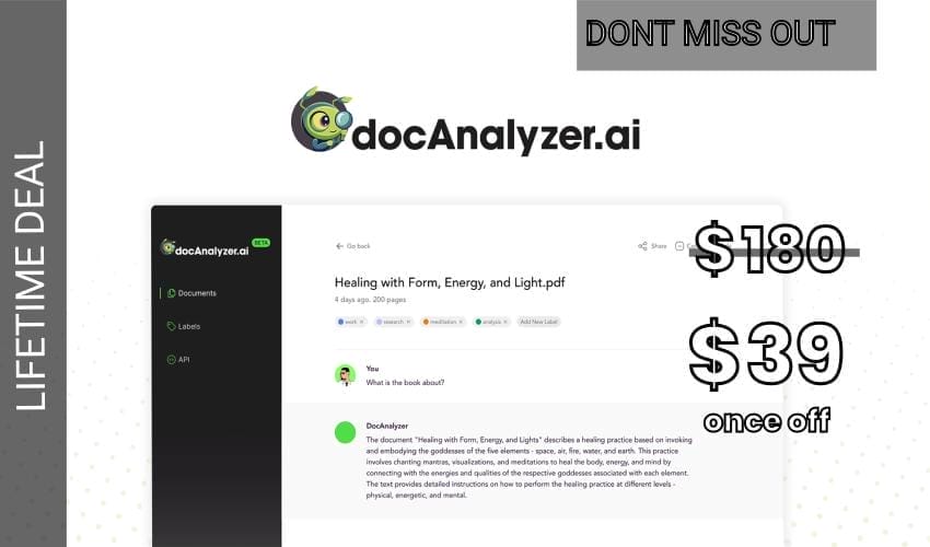 docAnalyzer.ai Lifetime Deal for $39