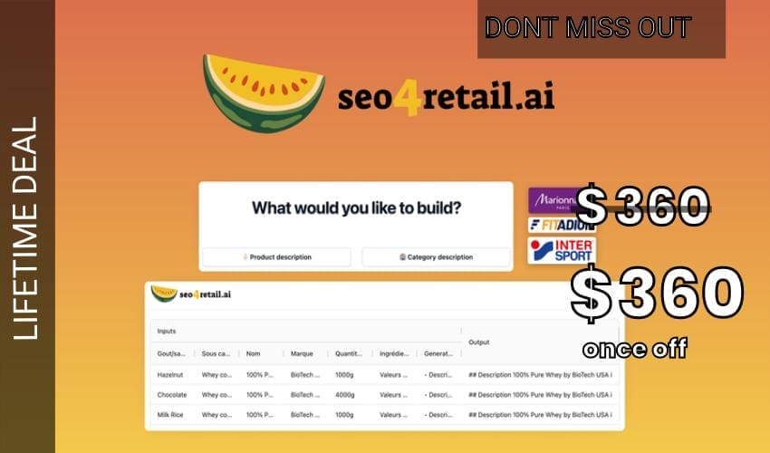 seo4retail Lifetime Deal for $360