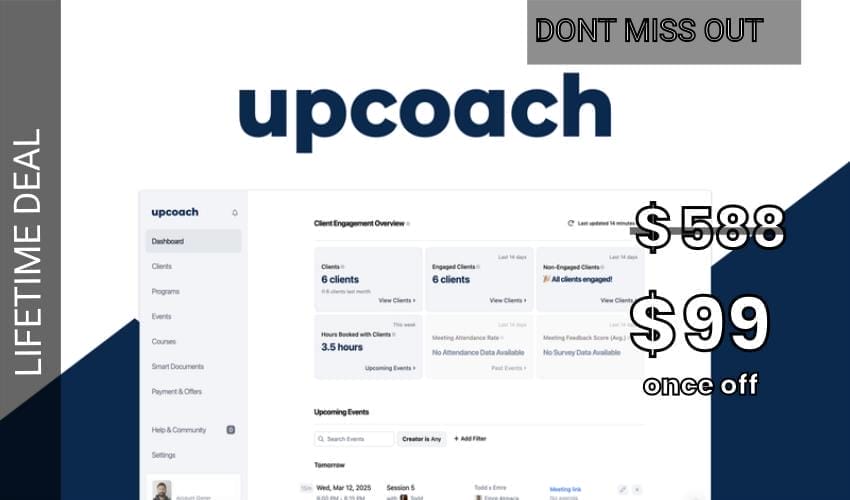 upcoach Lifetime Deal for $99