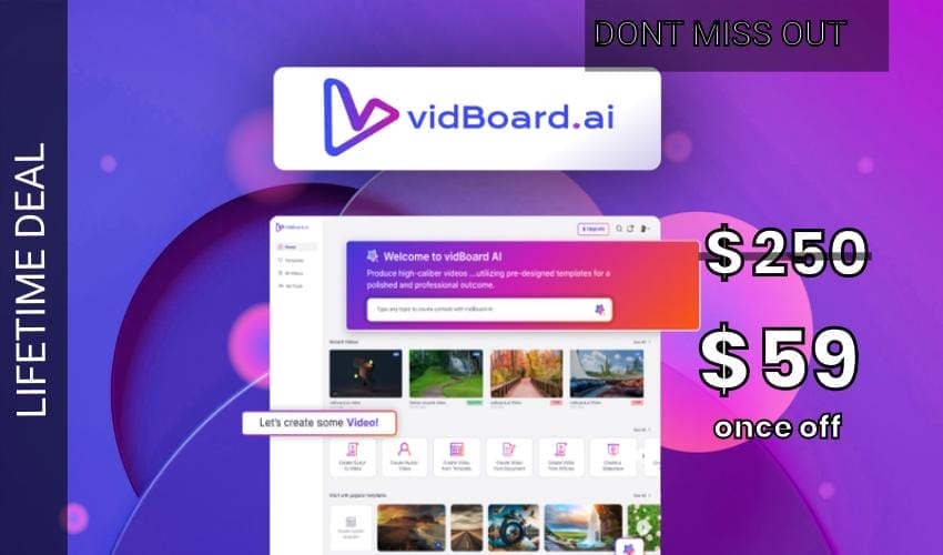 vidBoard.ai - Plus Exclusive Lifetime Deal for $59
