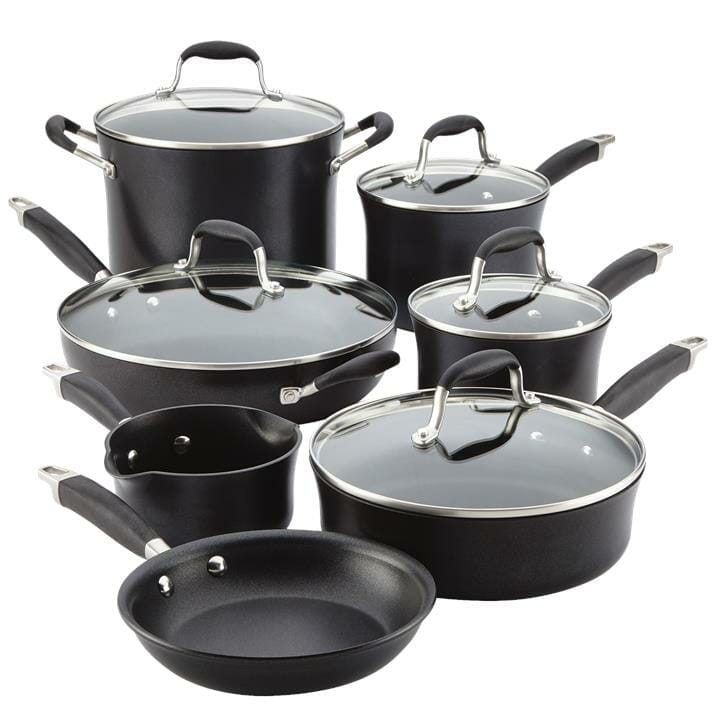 OJAM Cookware Brands - Anolon Advanced Onyx 12 Piece Cookware Set