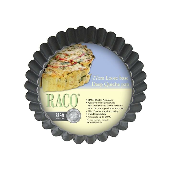 OJAM Cookware Brands - RACO Bakeware Loose Base 27cm Deep Quiche Pan
