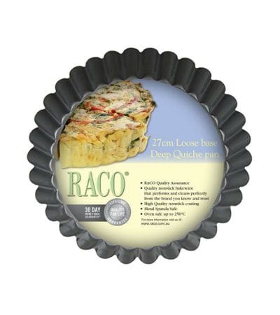 OJAM Cookware Brands - RACO Bakeware Loose Base 27cm Deep Quiche Pan