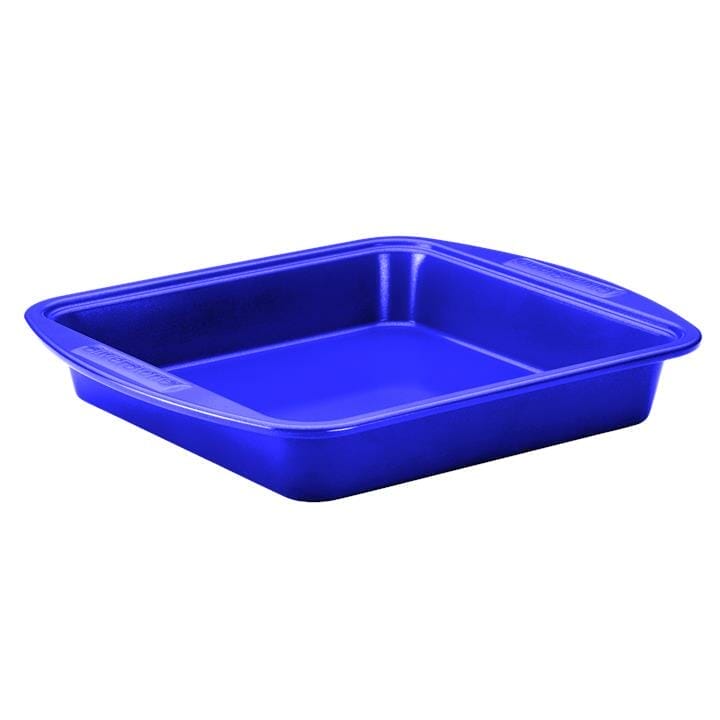 OJAM Cookware Brands - Silverstone  Bakeware Square Cake Pan Blue