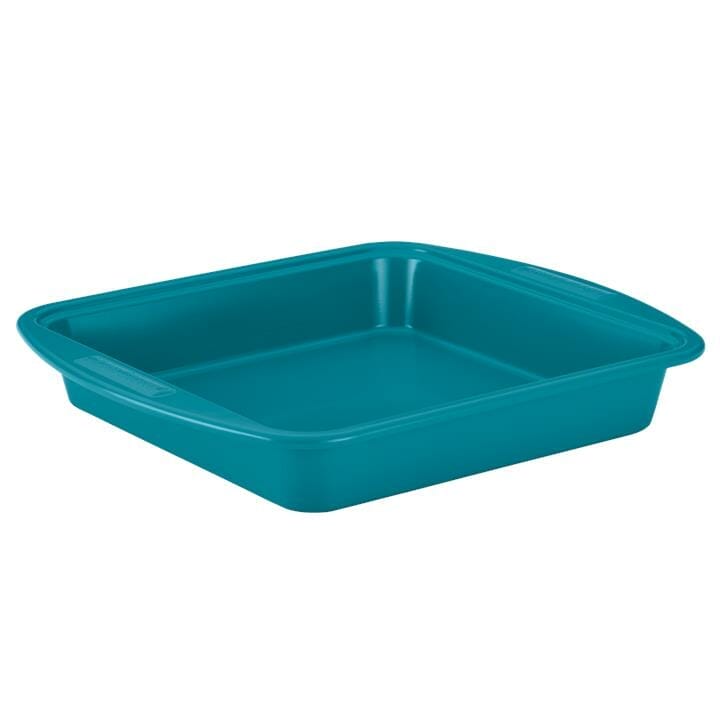 OJAM Cookware Brands - Silverstone  Bakeware Square Cake Pan Teal