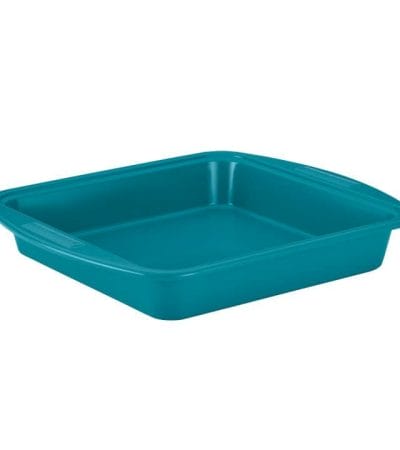 OJAM Cookware Brands - Silverstone Bakeware Square Cake Pan Teal