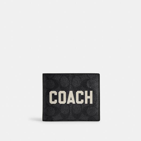 Fashion 4 - 3-In-1 Wallet In Signature Canvas With Coach Graphic