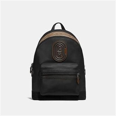 Fashion 4 - ACADEMY BACKPACK WITH SIGNATURE CANVAS BLOCKING AND COACH PATCH