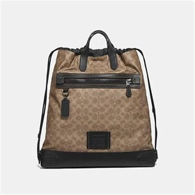 Fashion 4 - ACADEMY DRAWSTRING BACKPACK IN SIGNATURE CANVAS