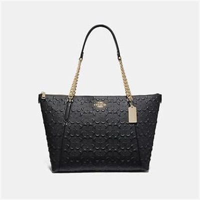 Fashion 4 - AVA CHAIN TOTE IN SIGNATURE LEATHER