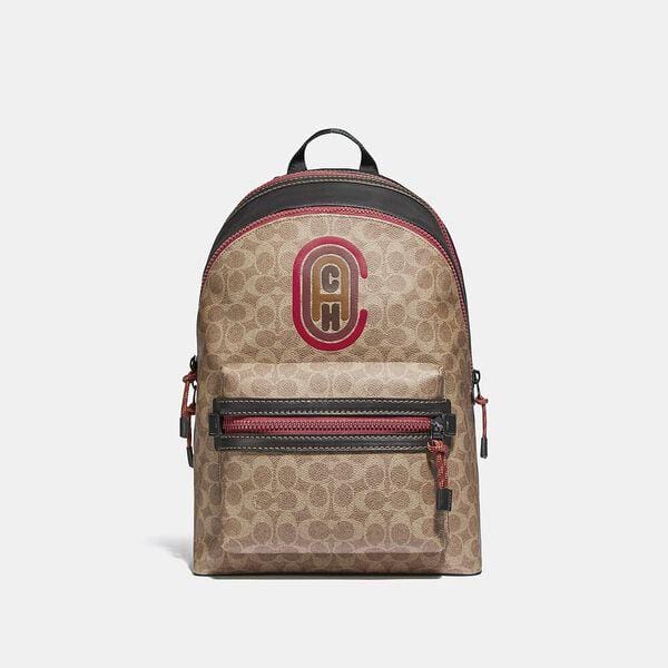 Fashion 4 - Academy Backpack In Signature Canvas With Coach Patch