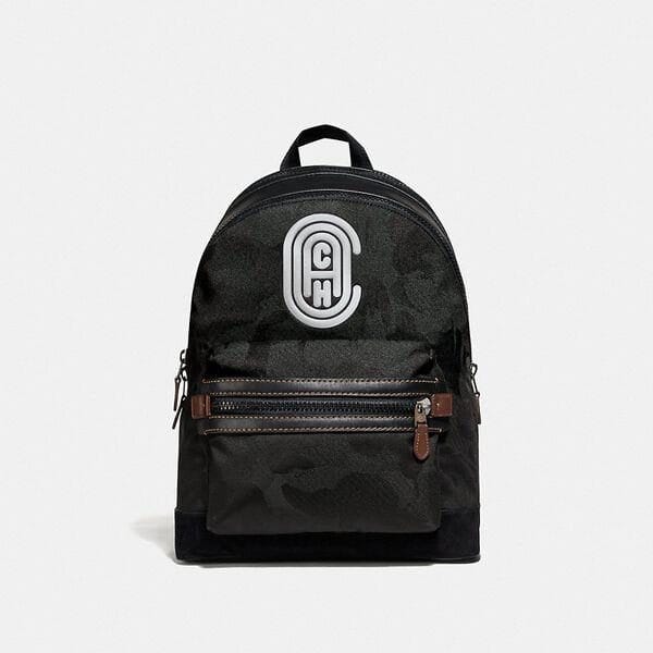 Fashion 4 - Academy Backpack With Wild Beast Print And Reflective Coach Patch