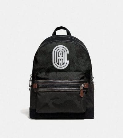 Fashion 4 - Academy Backpack With Wild Beast Print And Reflective Coach Patch