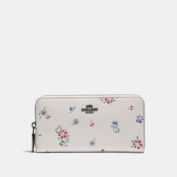Fashion 4 - Accordion Zip Wallet With Wildflower Print