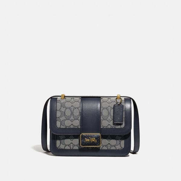 Fashion 4 - Alie Shoulder Bag In Signature Jacquard With Snakeskin Detail